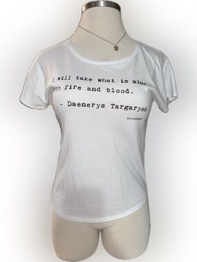 Women’s Game of Thrones Graphic‎ Tee Daenerys Targaryen Mother Of Dragons Size M